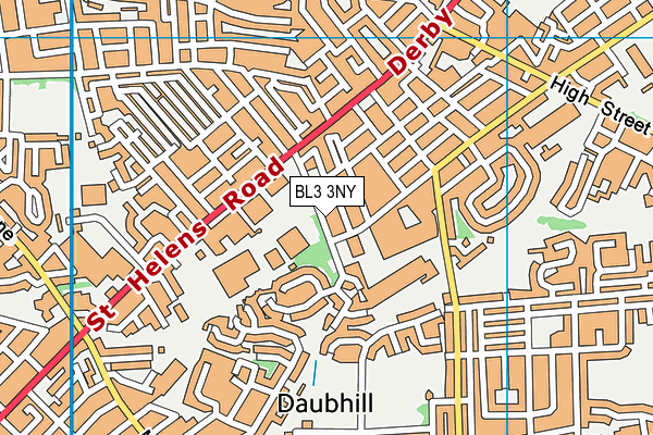 BL3 3NY map - OS VectorMap District (Ordnance Survey)