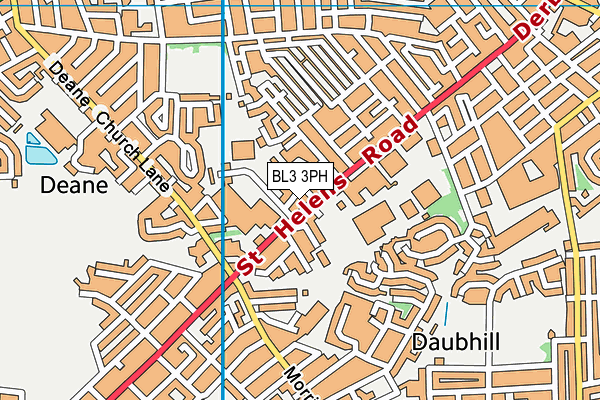 BL3 3PH map - OS VectorMap District (Ordnance Survey)