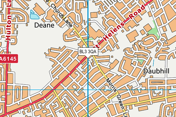 BL3 3QA map - OS VectorMap District (Ordnance Survey)