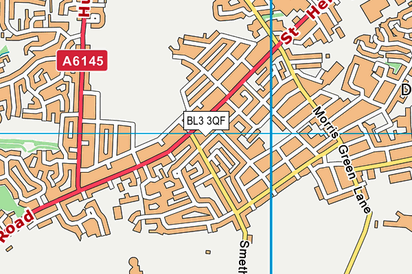 BL3 3QF map - OS VectorMap District (Ordnance Survey)