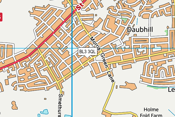 BL3 3QL map - OS VectorMap District (Ordnance Survey)