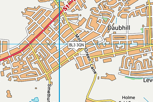 BL3 3QN map - OS VectorMap District (Ordnance Survey)