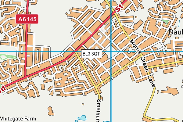 BL3 3QT map - OS VectorMap District (Ordnance Survey)
