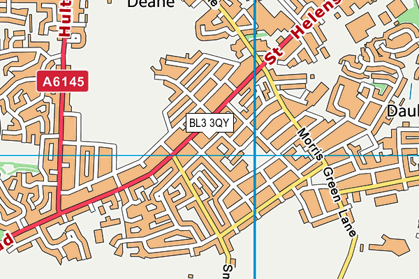 BL3 3QY map - OS VectorMap District (Ordnance Survey)