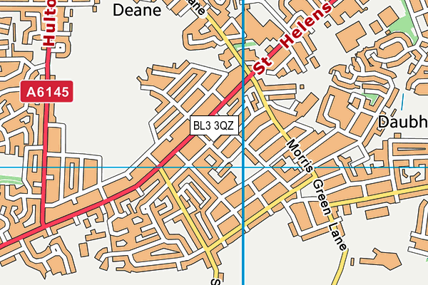 BL3 3QZ map - OS VectorMap District (Ordnance Survey)