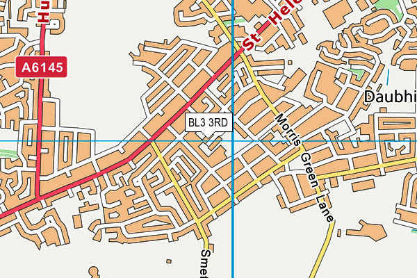 BL3 3RD map - OS VectorMap District (Ordnance Survey)