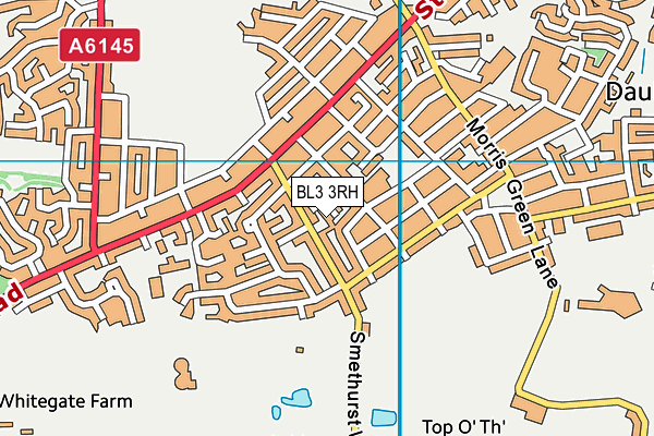 BL3 3RH map - OS VectorMap District (Ordnance Survey)