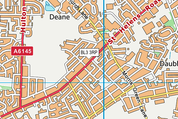 BL3 3RP map - OS VectorMap District (Ordnance Survey)