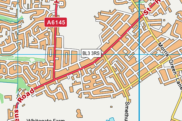 BL3 3RS map - OS VectorMap District (Ordnance Survey)