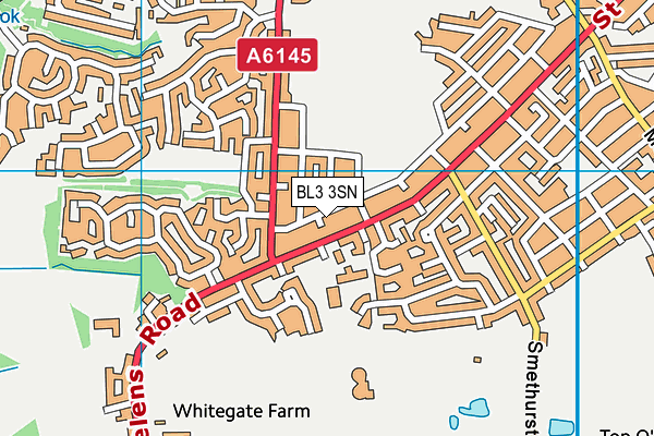 BL3 3SN map - OS VectorMap District (Ordnance Survey)