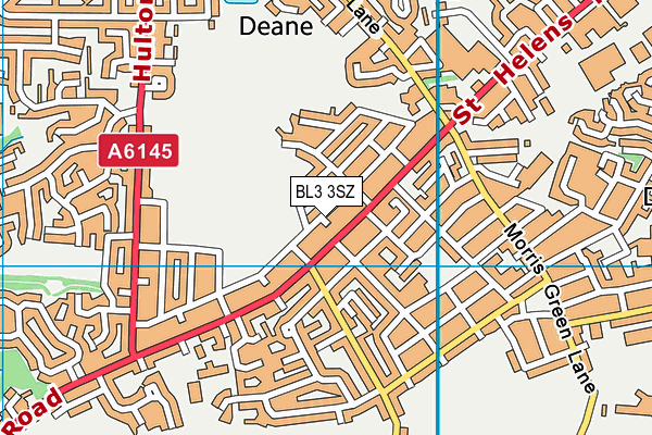 BL3 3SZ map - OS VectorMap District (Ordnance Survey)