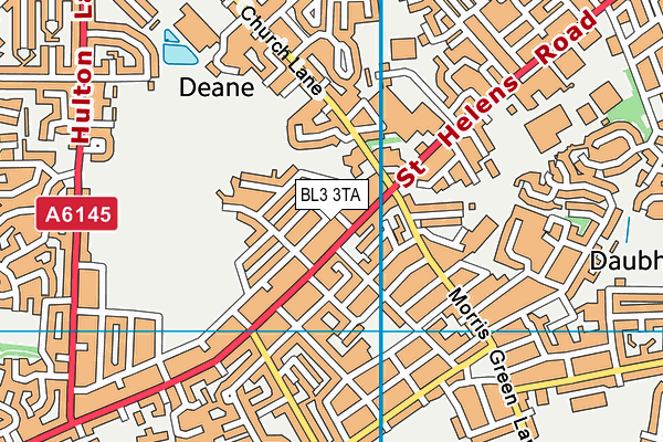 BL3 3TA map - OS VectorMap District (Ordnance Survey)