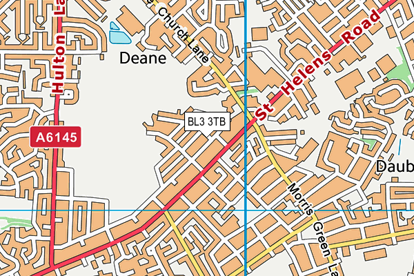 BL3 3TB map - OS VectorMap District (Ordnance Survey)