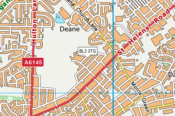 BL3 3TG map - OS VectorMap District (Ordnance Survey)