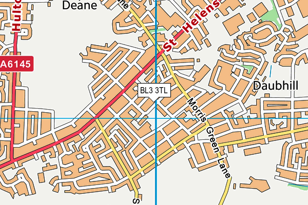 BL3 3TL map - OS VectorMap District (Ordnance Survey)