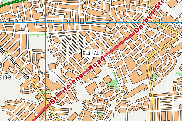 BL3 4AL map - OS VectorMap District (Ordnance Survey)