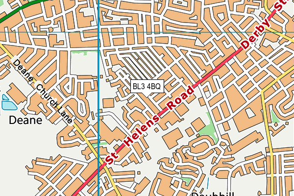 BL3 4BQ map - OS VectorMap District (Ordnance Survey)