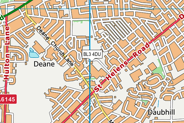BL3 4DU map - OS VectorMap District (Ordnance Survey)