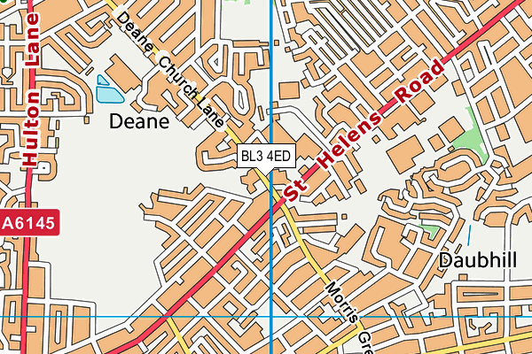 BL3 4ED map - OS VectorMap District (Ordnance Survey)