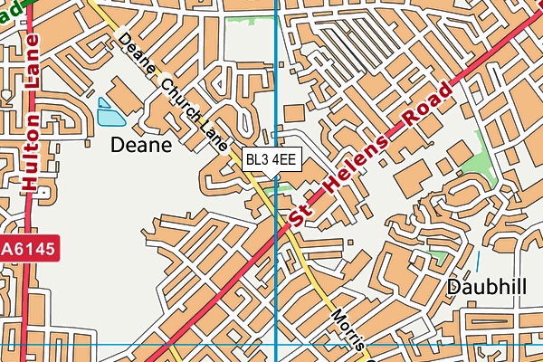 BL3 4EE map - OS VectorMap District (Ordnance Survey)