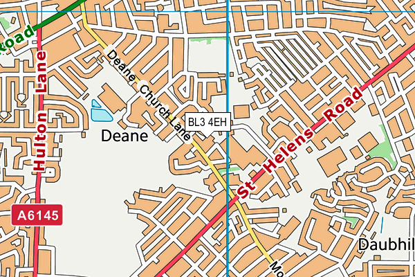BL3 4EH map - OS VectorMap District (Ordnance Survey)