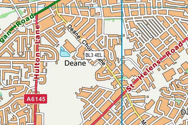 BL3 4EL map - OS VectorMap District (Ordnance Survey)