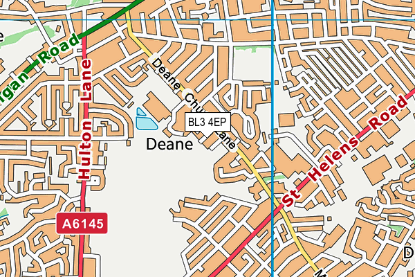 BL3 4EP map - OS VectorMap District (Ordnance Survey)