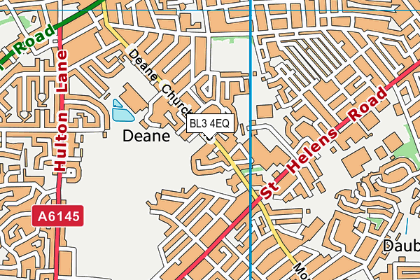 BL3 4EQ map - OS VectorMap District (Ordnance Survey)