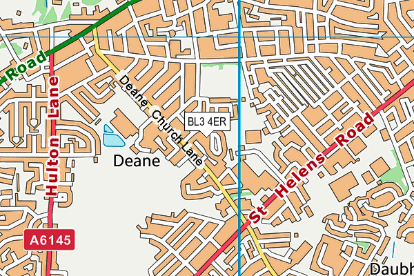 BL3 4ER map - OS VectorMap District (Ordnance Survey)