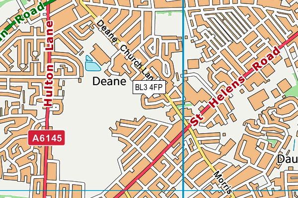 BL3 4FP map - OS VectorMap District (Ordnance Survey)