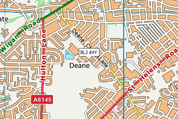 BL3 4HY map - OS VectorMap District (Ordnance Survey)