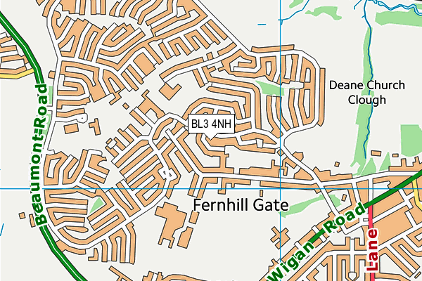 BL3 4NH map - OS VectorMap District (Ordnance Survey)