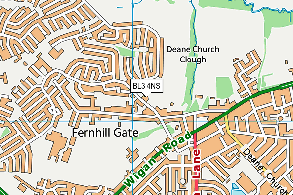 Deane Golf Club Ltd map (BL3 4NS) - OS VectorMap District (Ordnance Survey)
