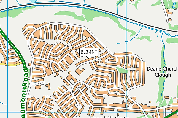 BL3 4NT map - OS VectorMap District (Ordnance Survey)