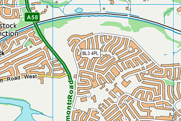 BL3 4PL map - OS VectorMap District (Ordnance Survey)
