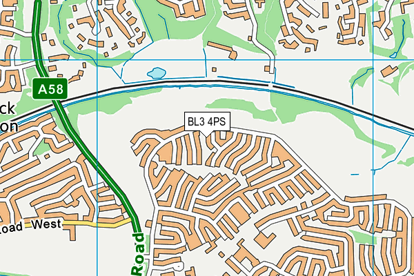 BL3 4PS map - OS VectorMap District (Ordnance Survey)