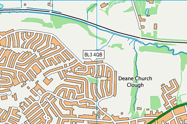 BL3 4QB map - OS VectorMap District (Ordnance Survey)