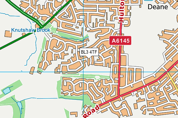 BL3 4TF map - OS VectorMap District (Ordnance Survey)