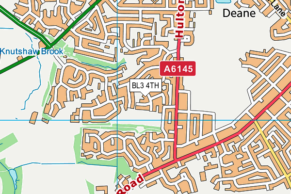 BL3 4TH map - OS VectorMap District (Ordnance Survey)