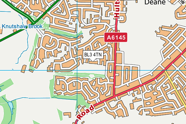 BL3 4TN map - OS VectorMap District (Ordnance Survey)