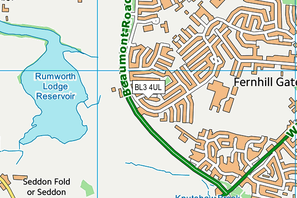 BL3 4UL map - OS VectorMap District (Ordnance Survey)