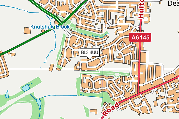 BL3 4UU map - OS VectorMap District (Ordnance Survey)