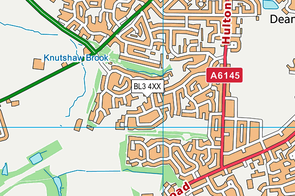BL3 4XX map - OS VectorMap District (Ordnance Survey)