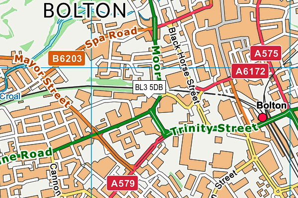 BL3 5DB map - OS VectorMap District (Ordnance Survey)