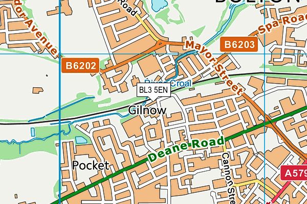 BL3 5EN map - OS VectorMap District (Ordnance Survey)