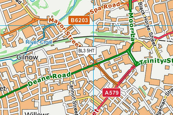 BL3 5HT map - OS VectorMap District (Ordnance Survey)