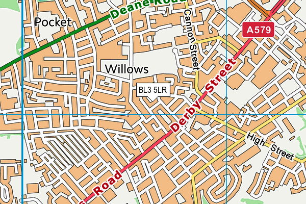 BL3 5LR map - OS VectorMap District (Ordnance Survey)