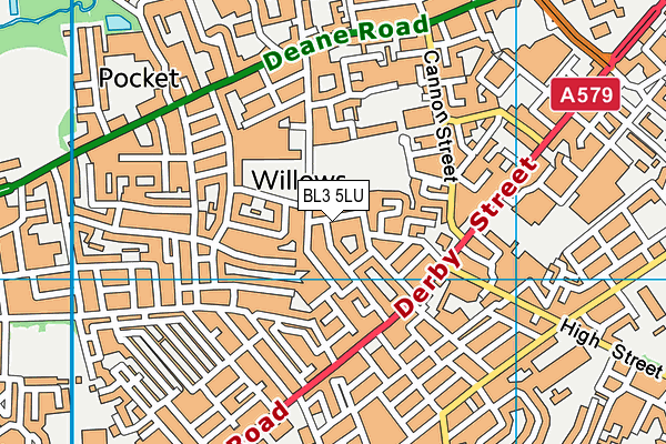 BL3 5LU map - OS VectorMap District (Ordnance Survey)