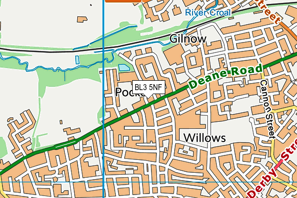 BL3 5NF map - OS VectorMap District (Ordnance Survey)