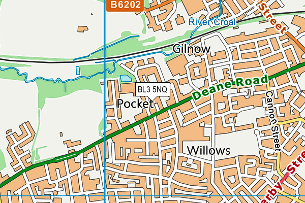 BL3 5NQ map - OS VectorMap District (Ordnance Survey)